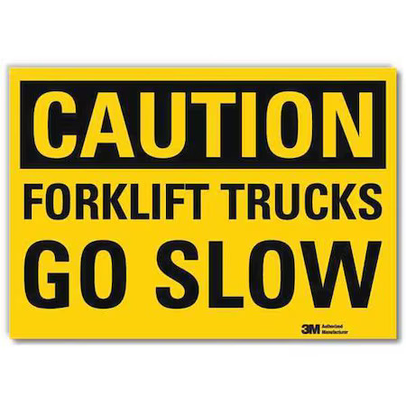 Lyle U4-1330-Rd_14X10 Safety Sign, 10 In H, 14 In W, Reflective Sheeting,