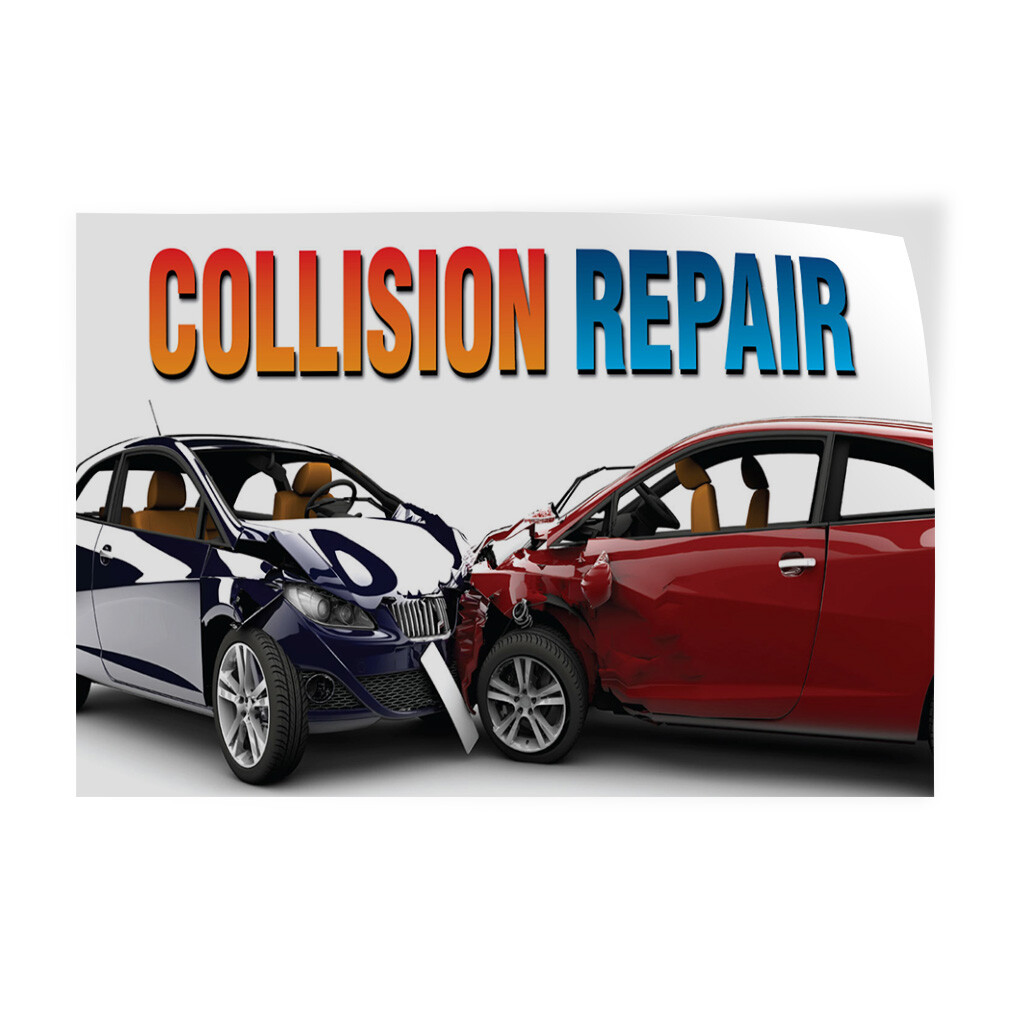 Decal Stickers Collision Repair Auto Car Vehicle D Vinyl Store Sign Label