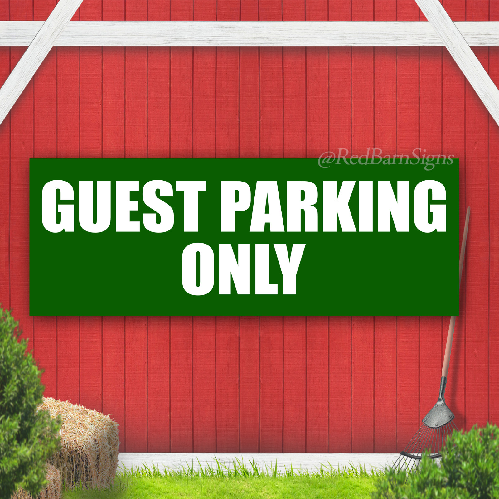 Guest Parking Only Indoor Outdoor Vinyl Banner Design