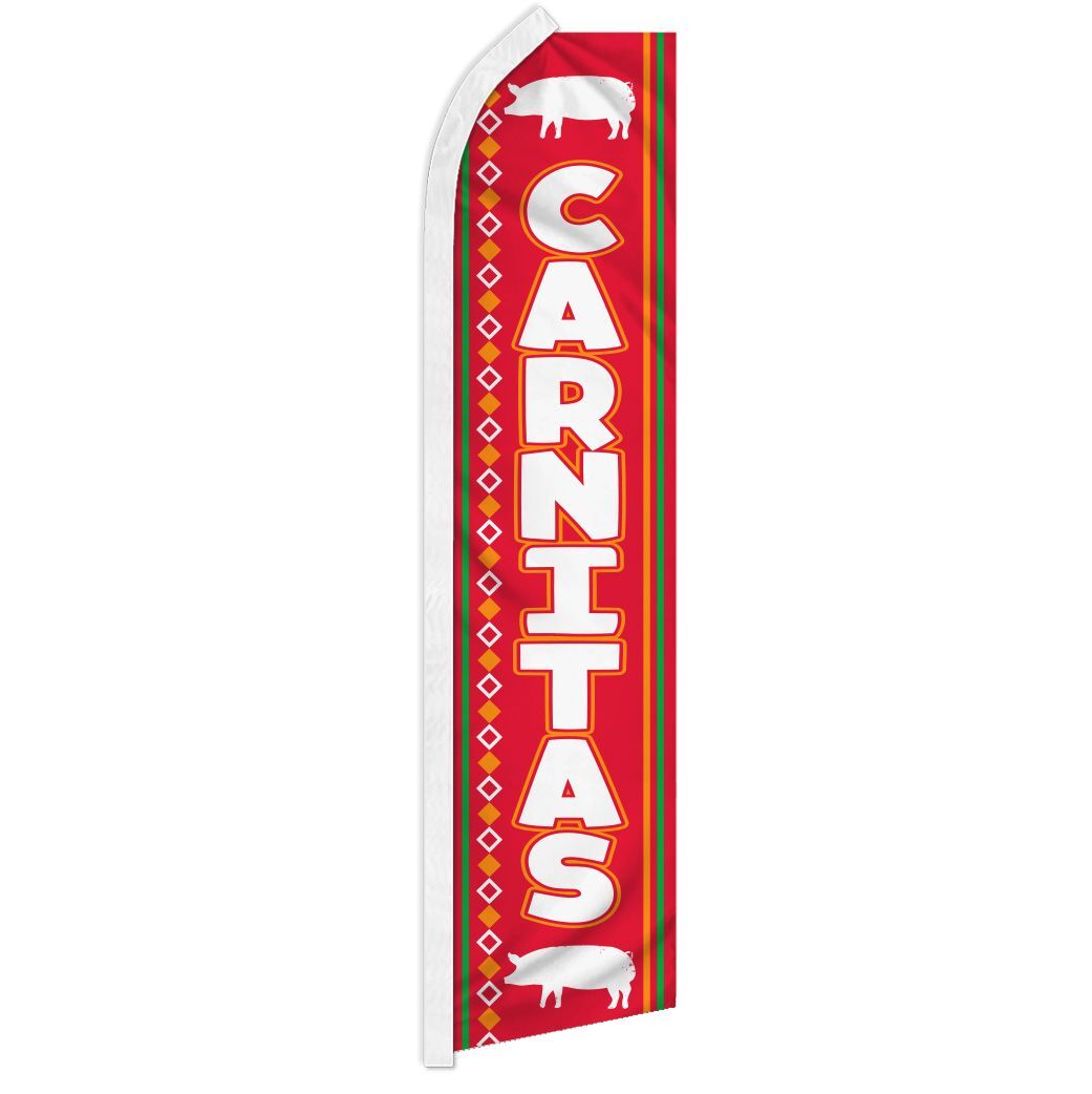 CARNITAS advertising super flag polyester banner sign *POLE NOT INCLUDED*