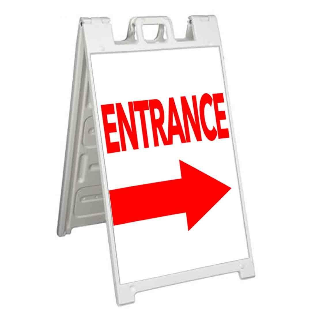 ENTRANCE Signicade 24×36 Aframe Sidewalk Sign Banner Decal ENTRY ACCESS