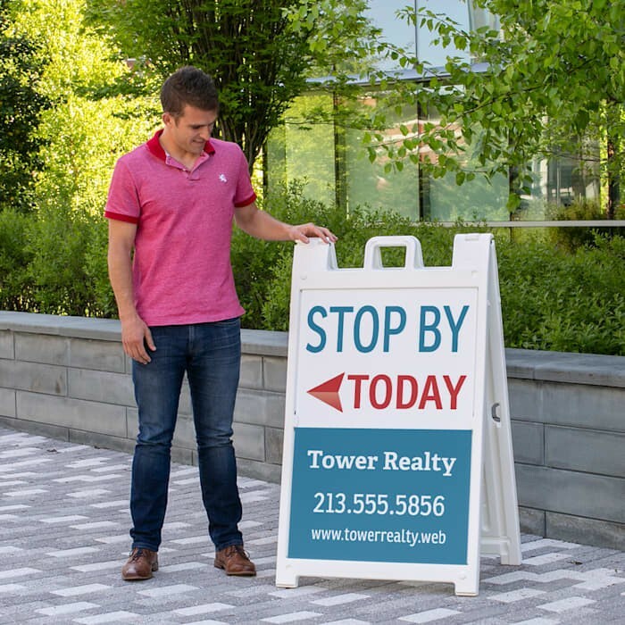 Real Estate Open House Signs Red Mini 5 Pack Kit