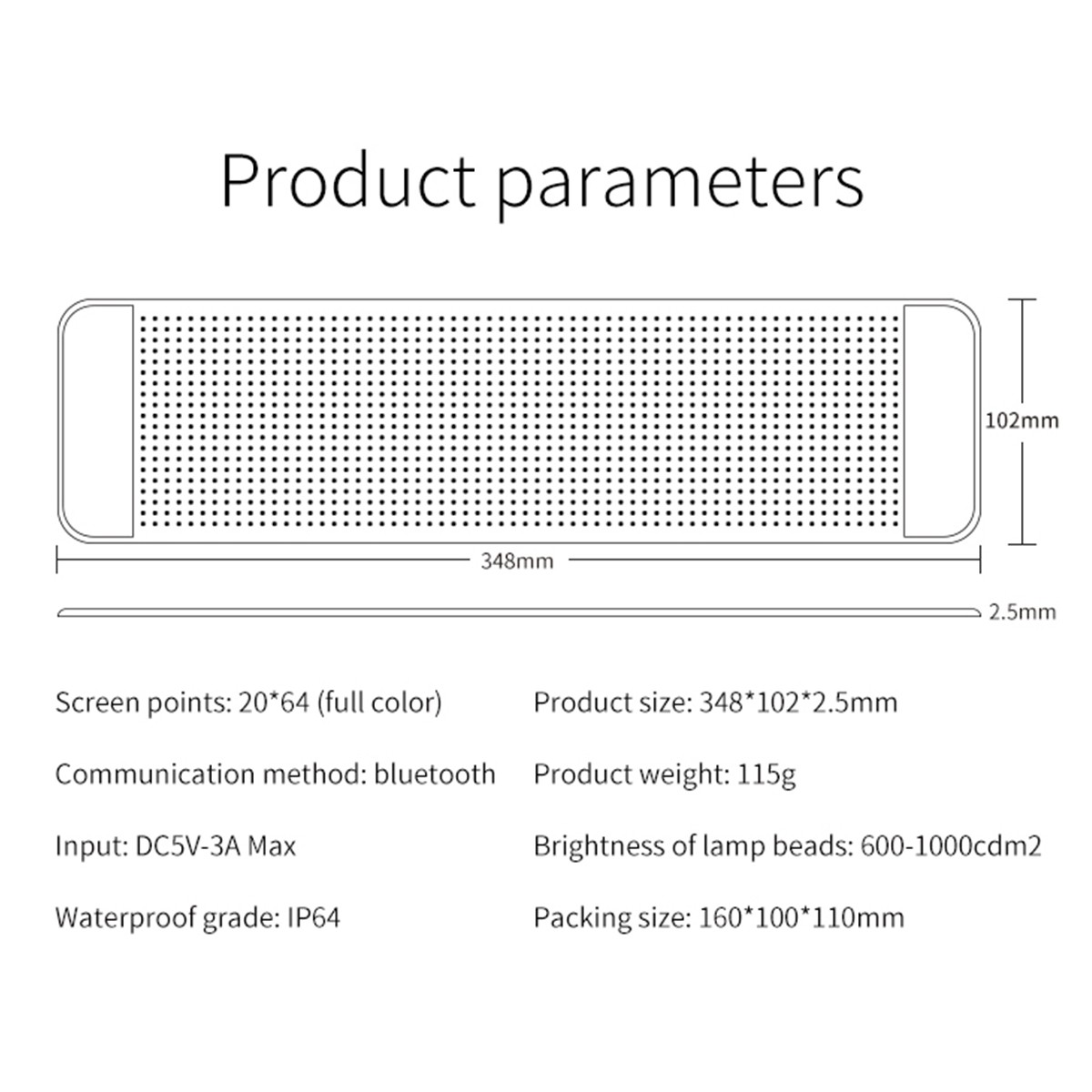 Programmable Window Display LED Light Screen Signal Car/ Home/ Shop DIY Voice