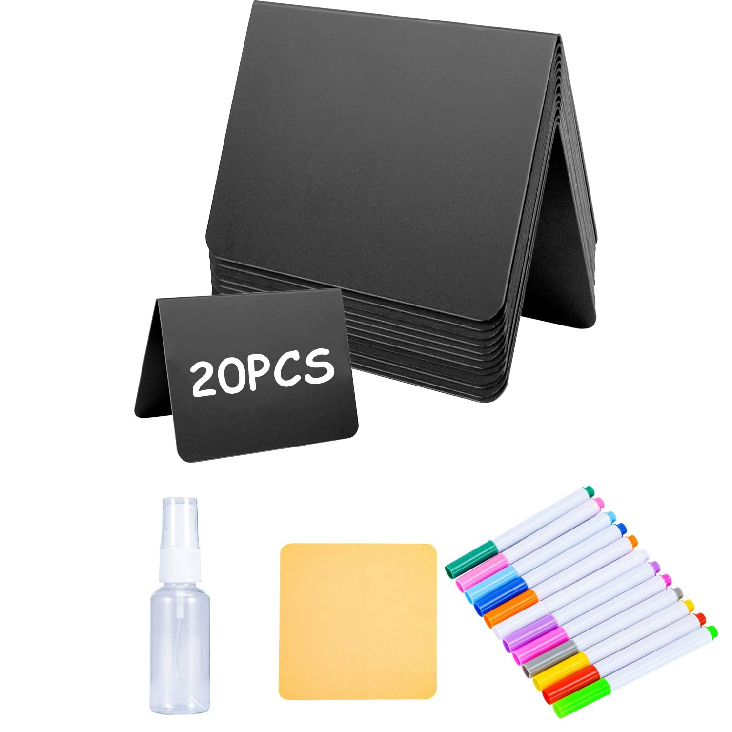Mini Chalkboard Signs 20PCS – Reusable Food Labels for Parties and Buffets