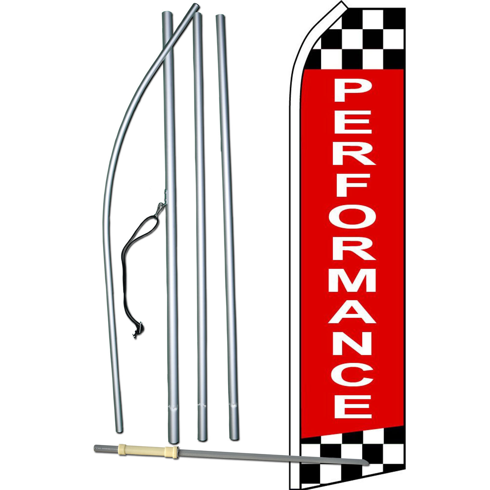 Performance Flag with Flag Pole and Spike