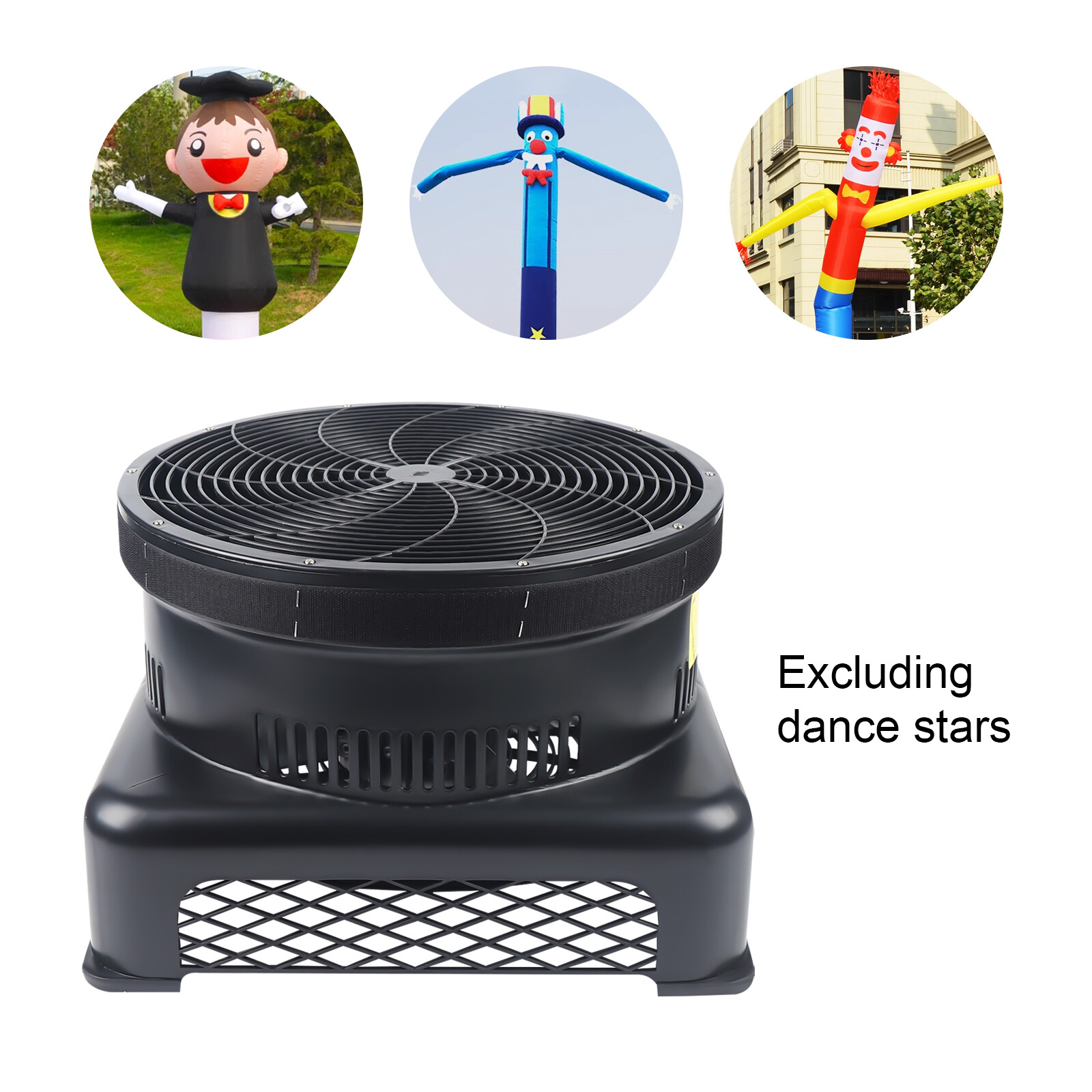HDF-950 950W Air Blower Fan 17.7in For Inflatable Tube Man Wind Dancer 110V