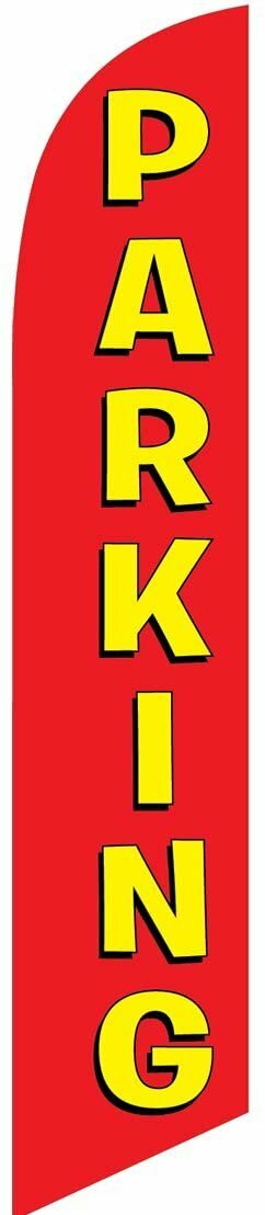 Parking Feather Banner Swooper Flag for Festivals and Events, Replacement…