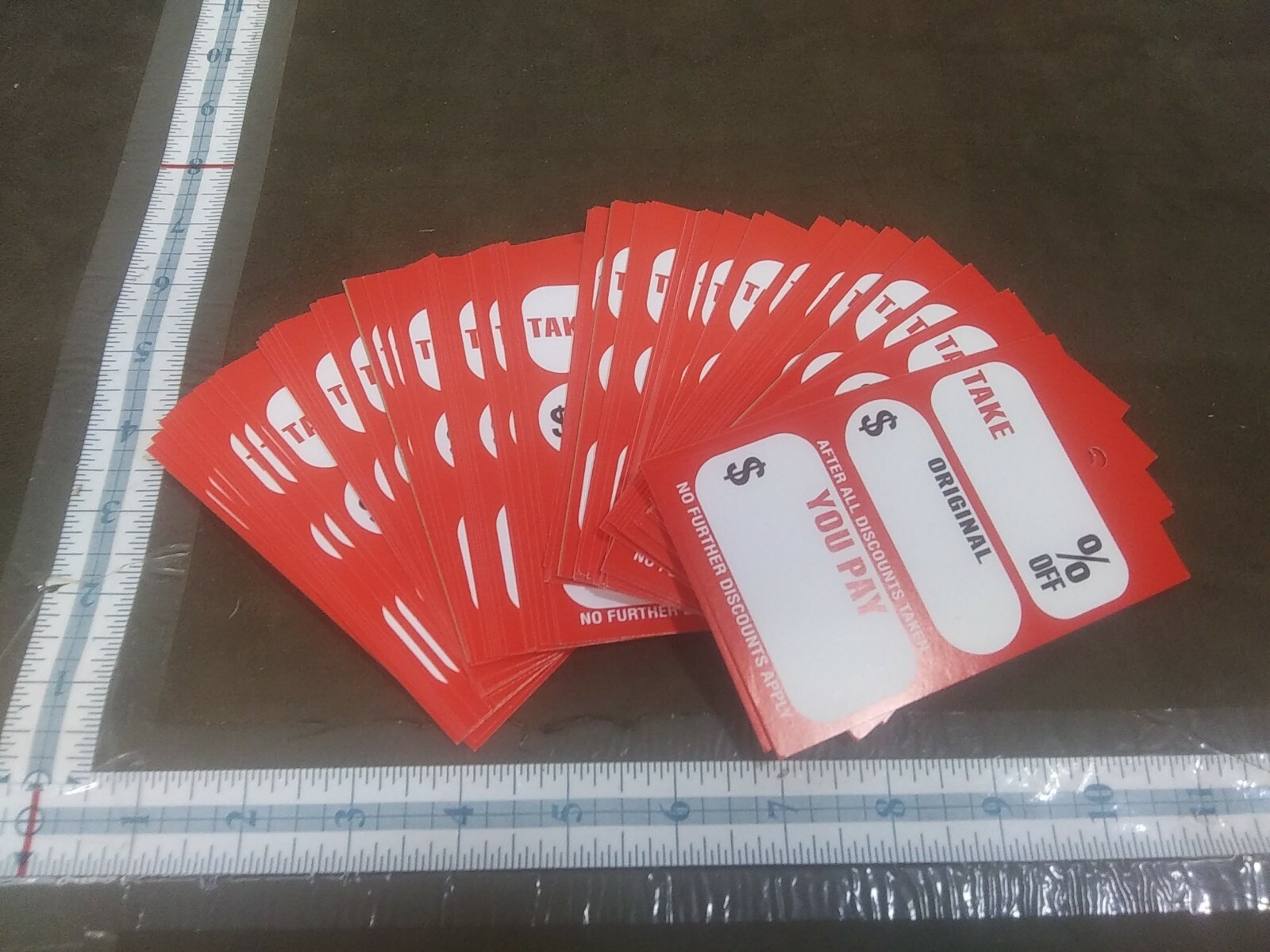 75 Retail Store Discount Signs Clearance Mark Down Write On Disposable 5in X 3in