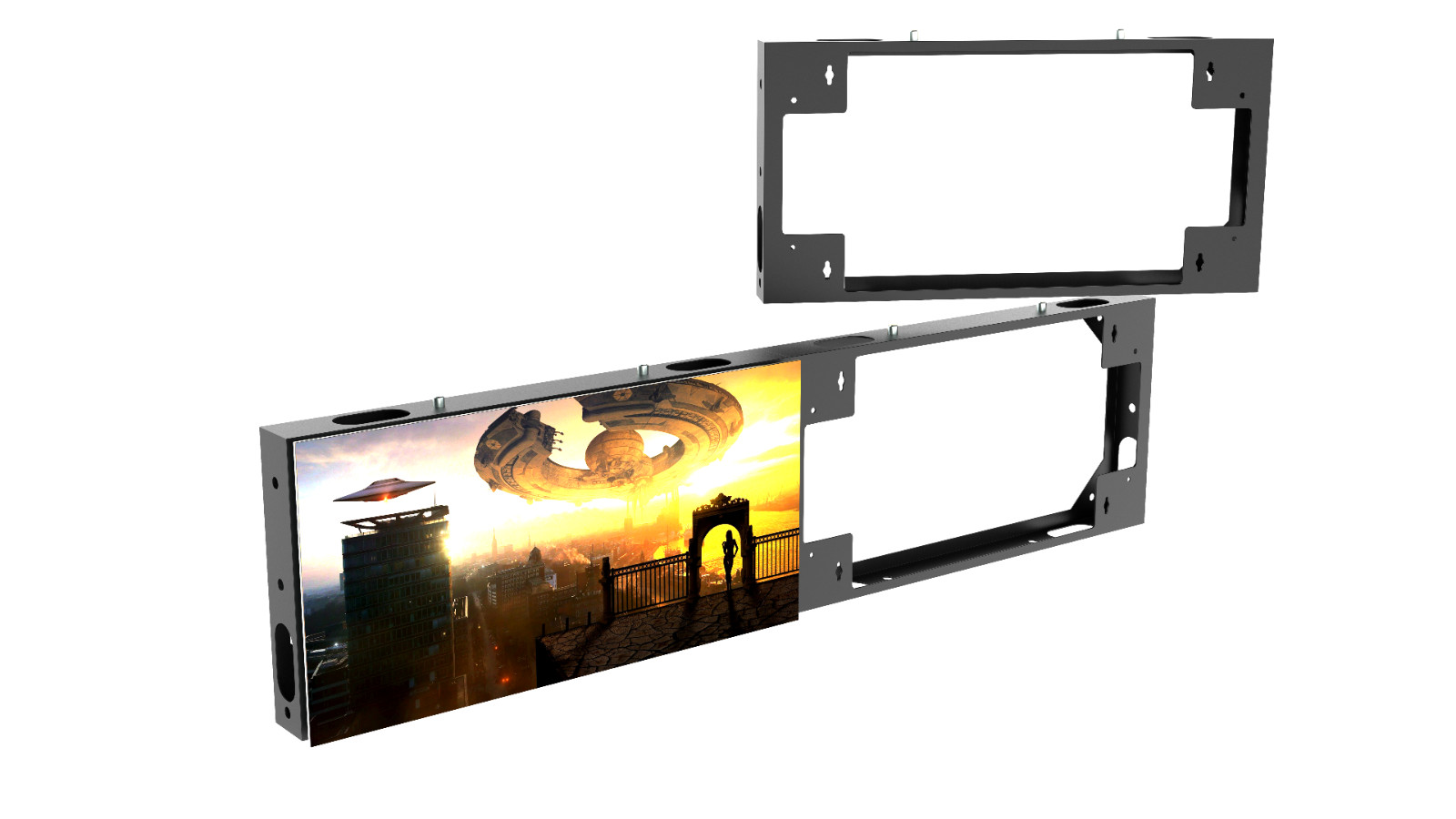 LED Sign P6MM 2’x18′ SF, or 2×9, DF Full Color Programmable IP67 Outdoor Spanner