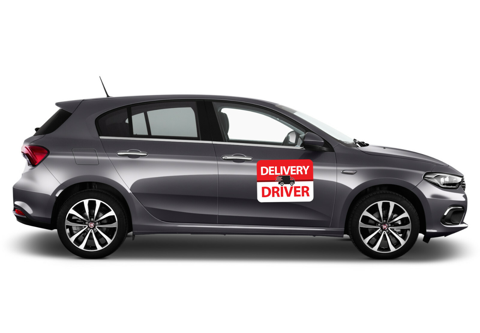 Pair of Generic DELIVERY DRIVER Car Door Magnets 9×12 Signs Food Package Service