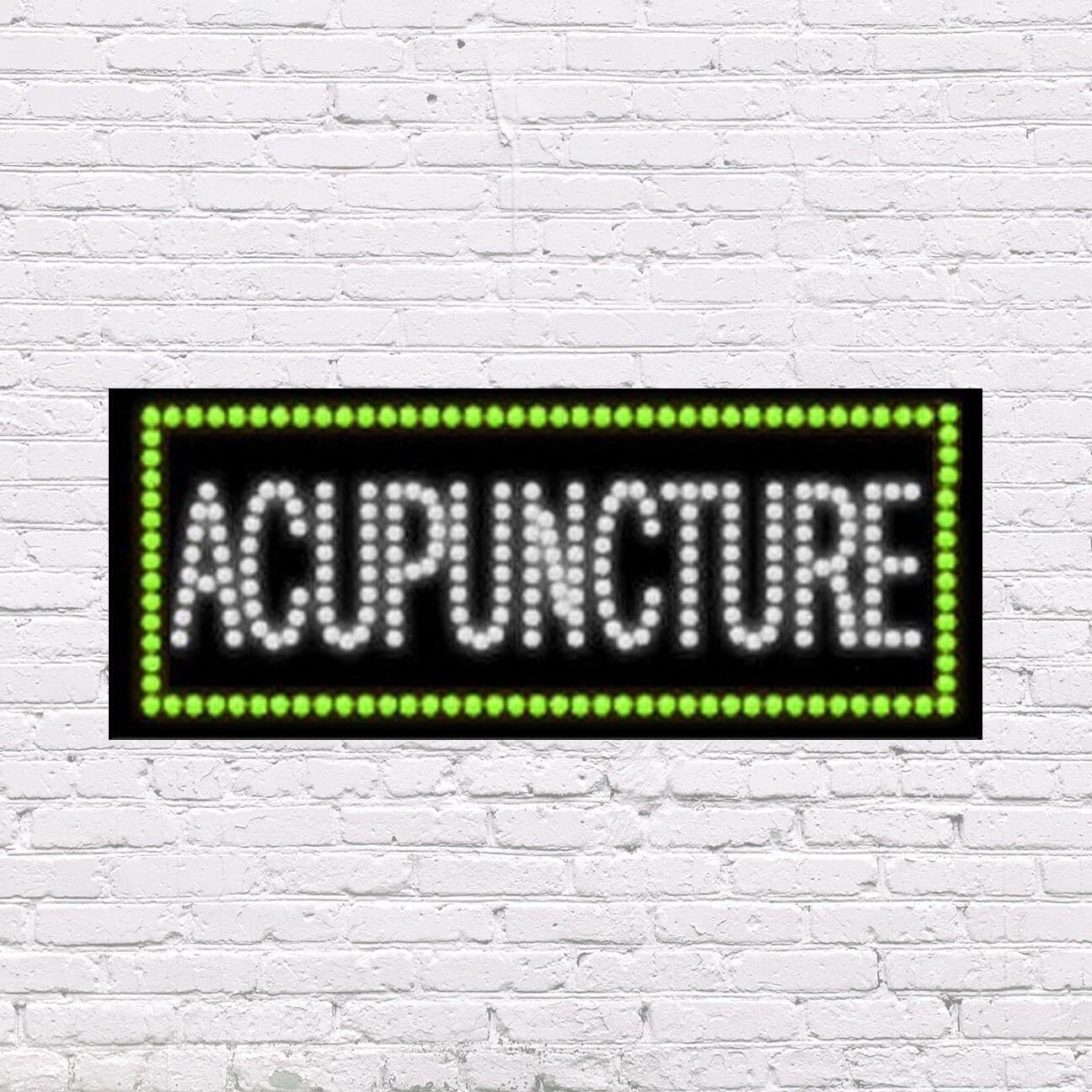 LED Acupuncture | Light-up Sign | 27″W x 11″H x 1″D