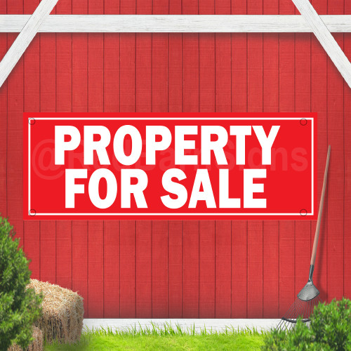 Property for Sale Indoor Outdoor Vinyl Banner Design