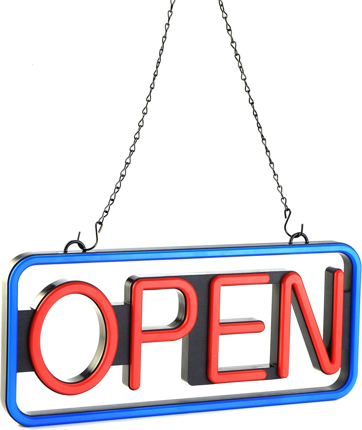 Brittech 21” X 10” Ultra Bright LED Neon Open Sign – Remote Controlled – Get Y