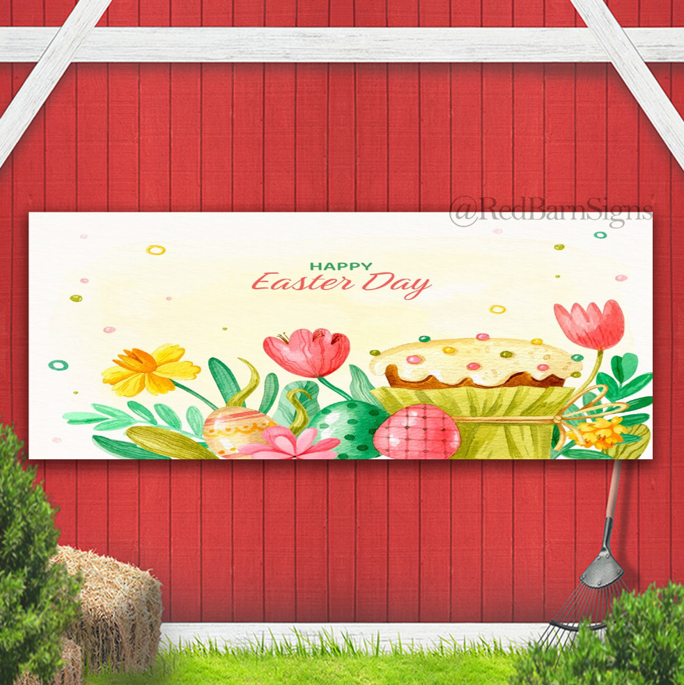 Easter Sunday Spring Holy Week Easter Bunny Indoor Outdoor Banner Sign 10