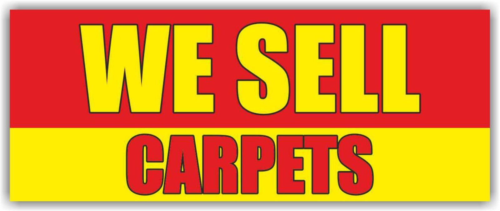 WE SELL CARPETS Advertising Banner Vinyl Mesh Sign Flag rug mat shop coating