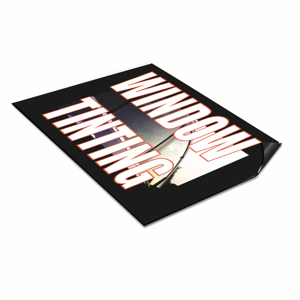 Car Magnet Set of 2 Window Tinting Advertising Printing L Industrial Sign