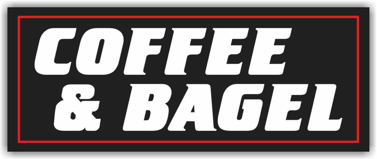 COFFEE & BAGEL Advertising Banner Vinyl Mesh Sign cold fruit juice bar tea ice