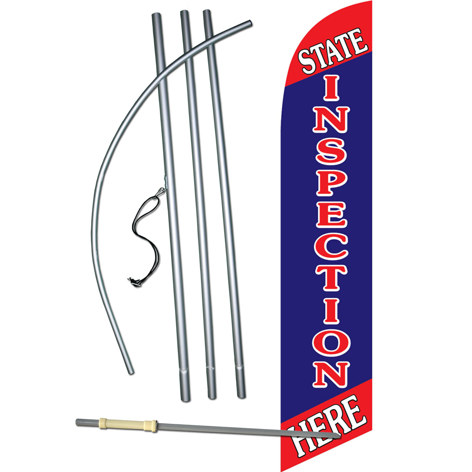 State Inspection Complete Swooper Flag Bundle
