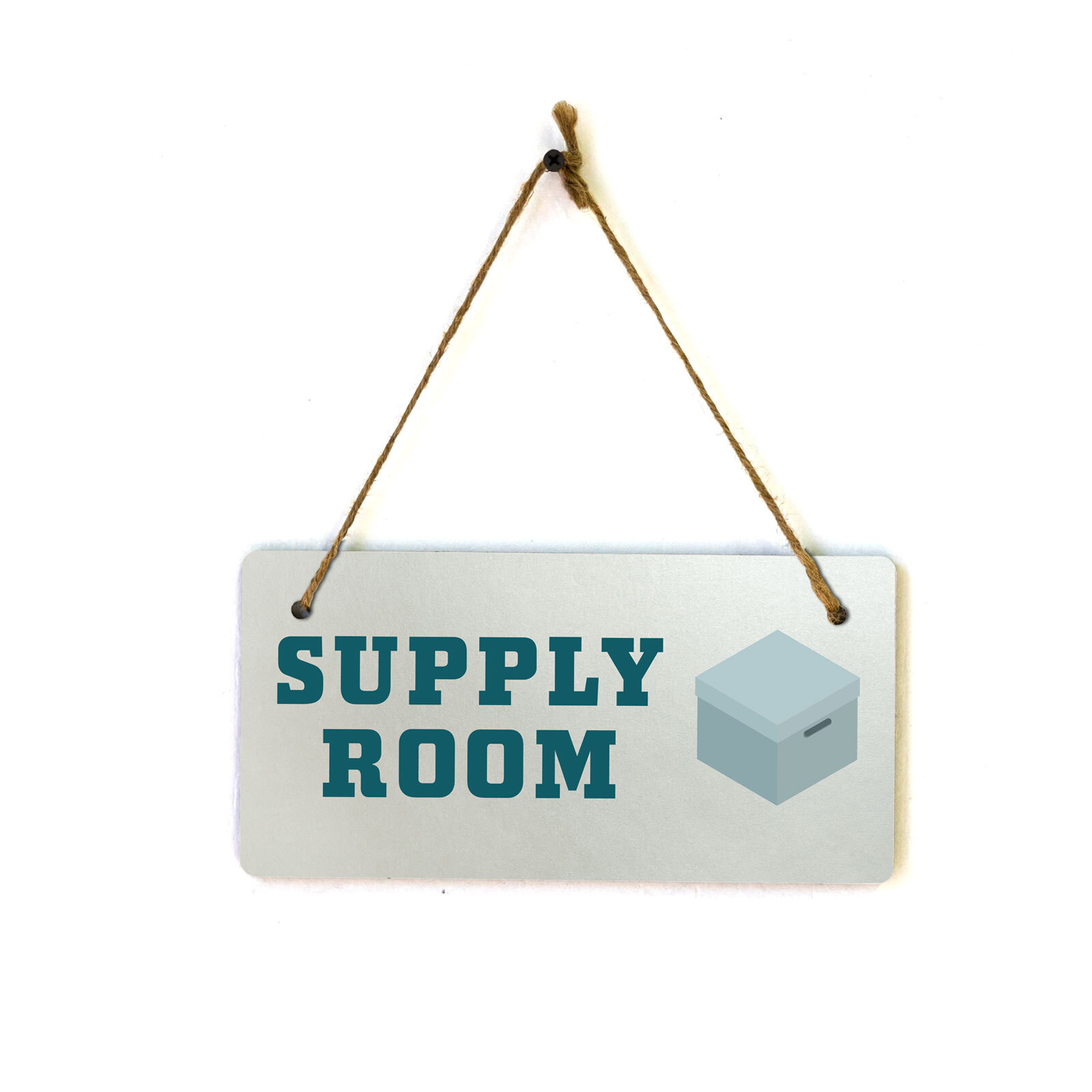 Supply Room 5×10 Hanging Plus Wall or Door Sign | Office Décor