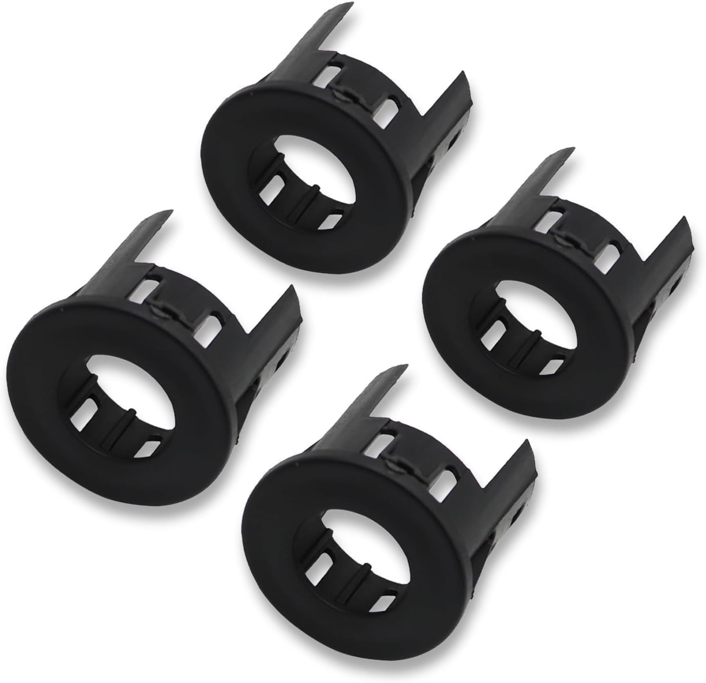 4X Parking Assist Sensor Mount Bracket Bezels Compatible with 2014-2018 R-Am 150
