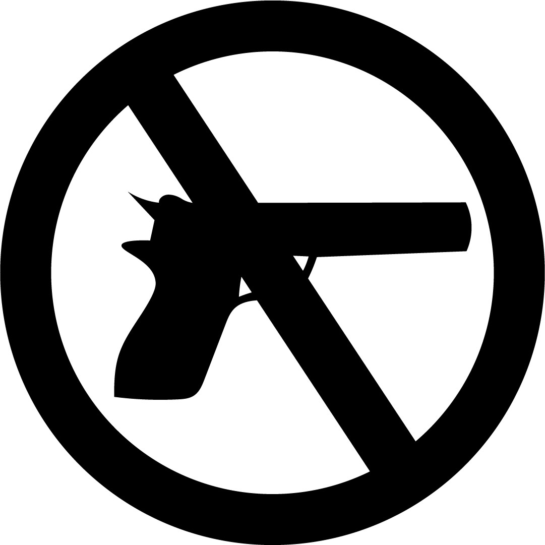 NO GUNS | Adhesive Vinyl Sign Decal