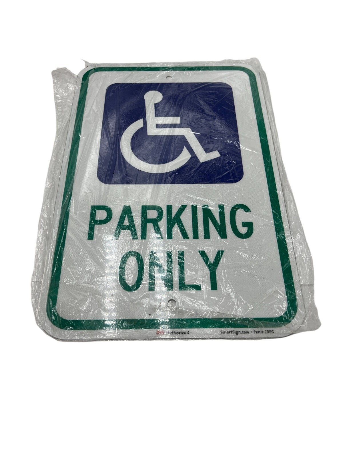 SmartSign 3M Reflective Sign, Legend”Parking Only” Aluminum 18″ x 12″ 1B9C