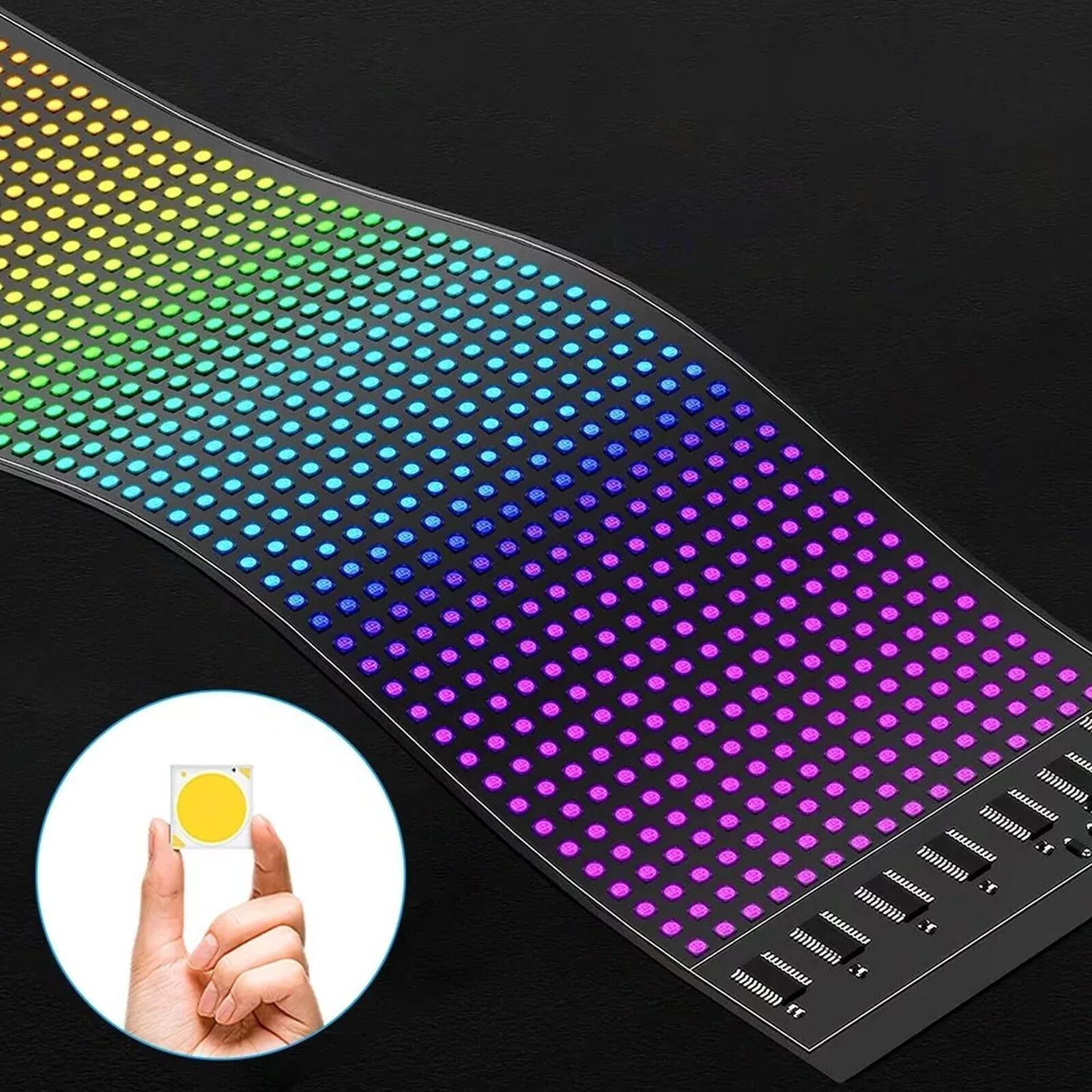 Car LED Sign LED Matrix Pixel Panel DIY Programmable Flexible LED Display