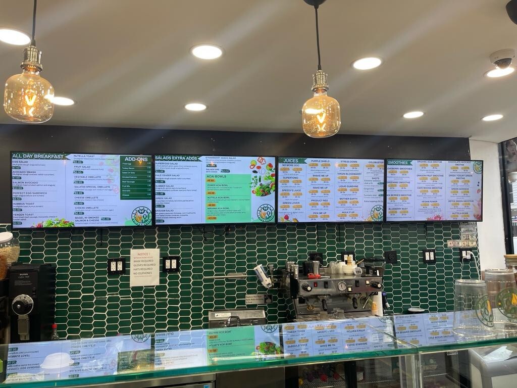 Digital Menu Boards + Software| TV Installation Service Included – Nationwide