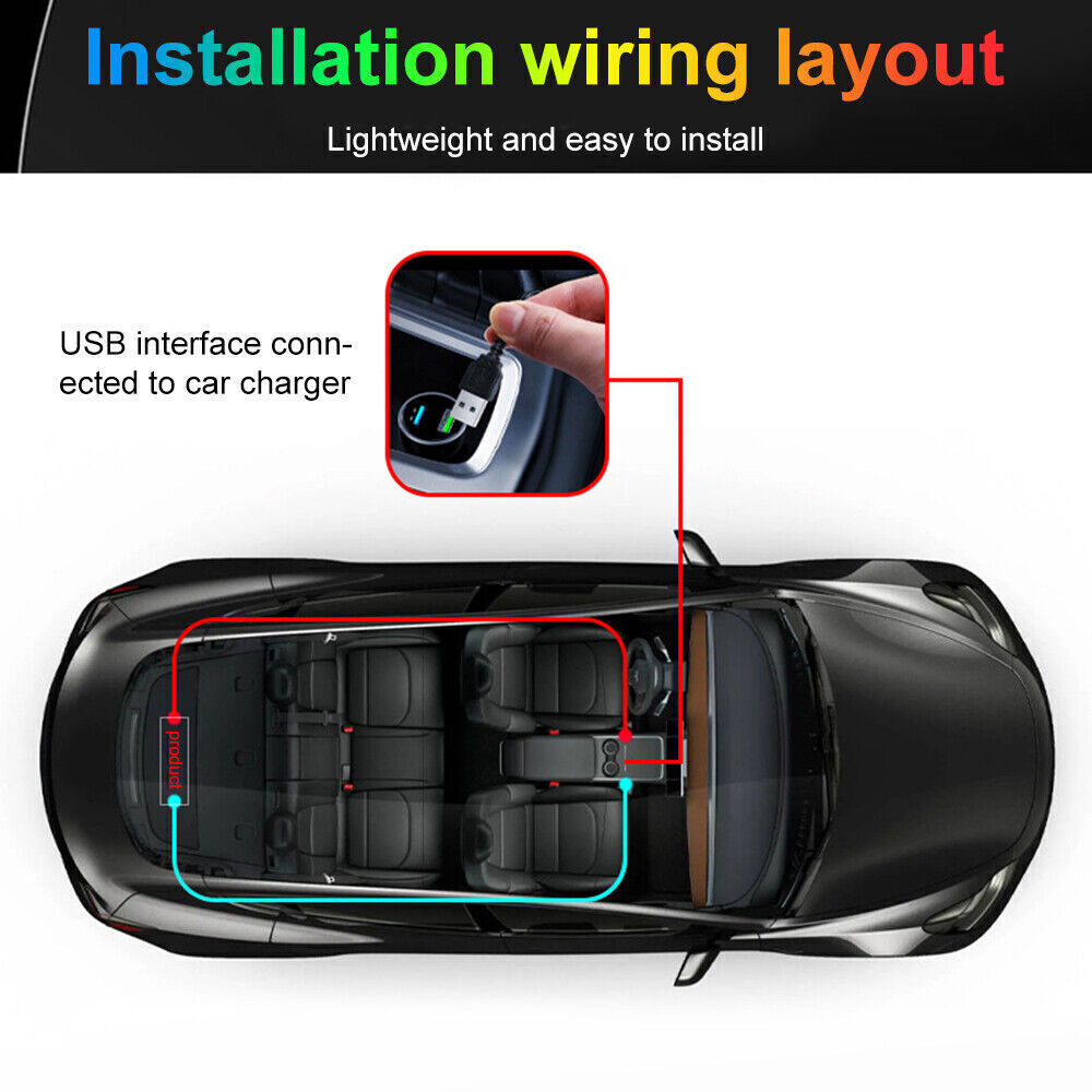 LED RGB Car Eye Sign Animation Matrix USB Panel DIY Programmable Bluetooth LED