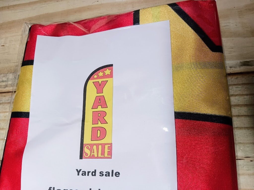 YARD SALE 8 ft tall Feather Swooper Flutter Flag banner KIT