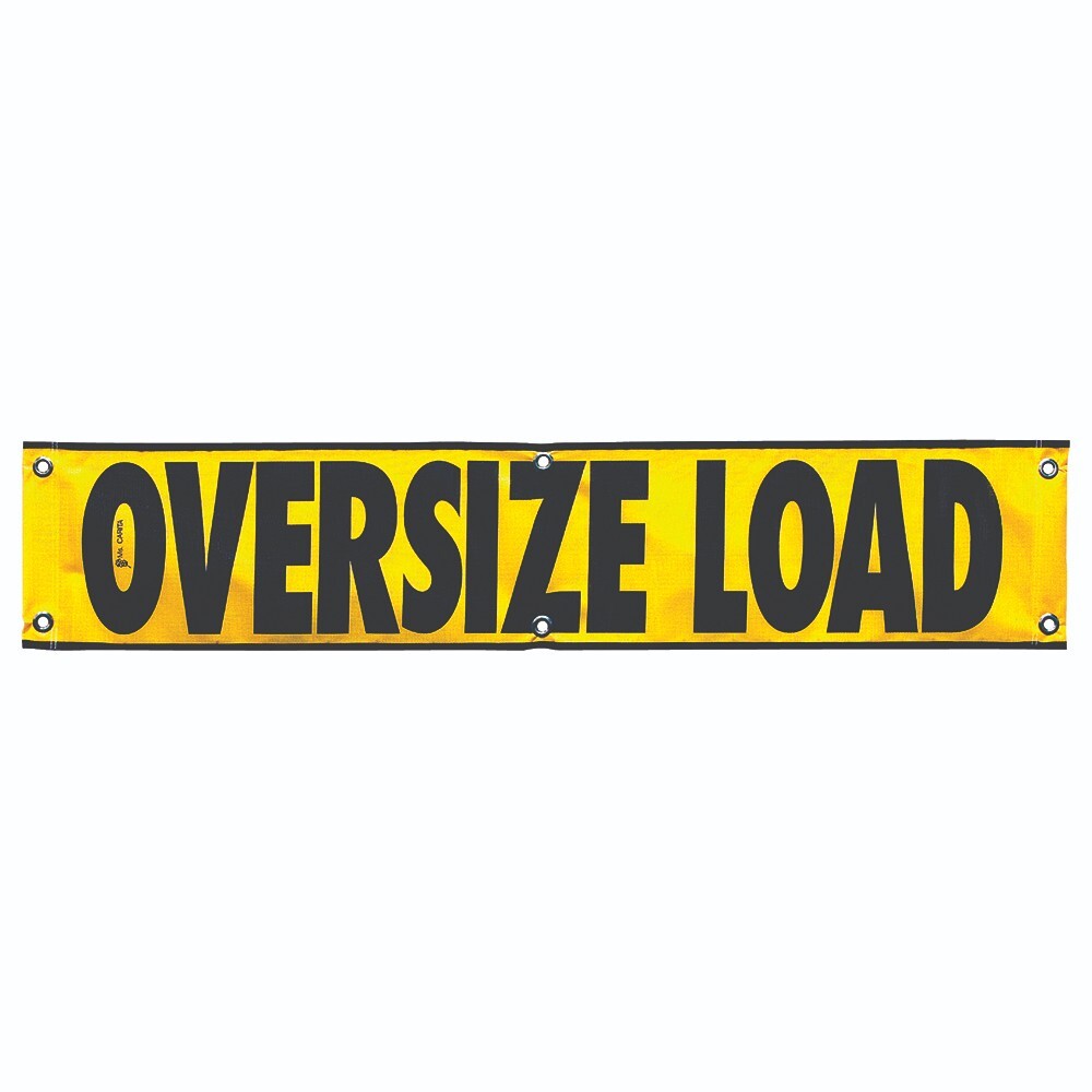 Mesh Oversize Load Warning Banner 12″ X 60″ with Metal Rings CVM104CO