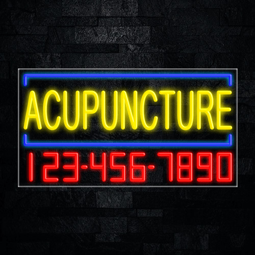 Acupuncture LED Neon Sign 33″L x 18″H #35038