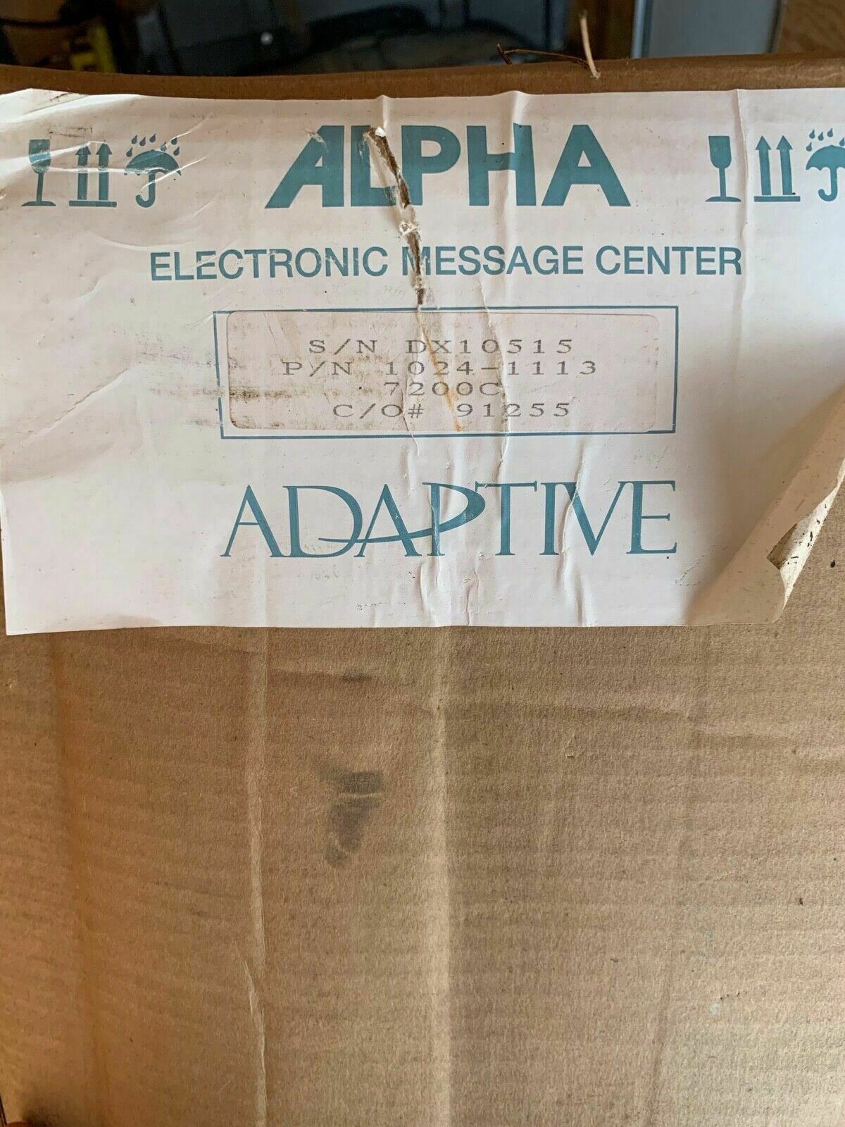 NEW Adaptive Micro Systems 3 Line 3 Color LED Banner Digital Display Sign 60″