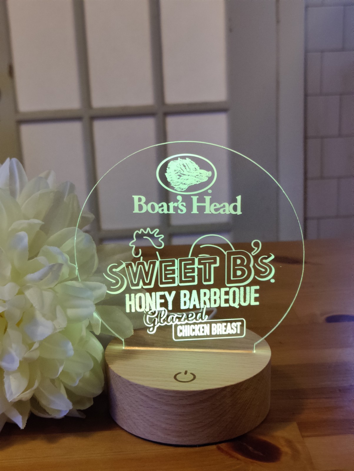 BOARS HEAD BRAND LED Light Up Sign For Counter. Sweet B’s BBQ Chicken. NEW!