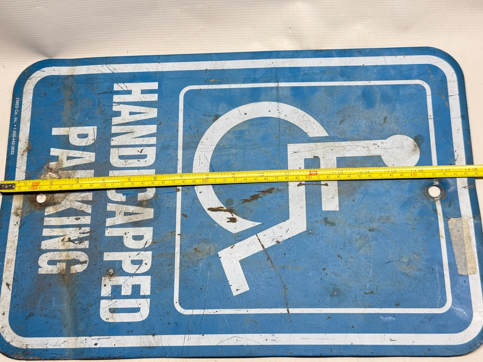 2 Handicap Parking Signs 18×12