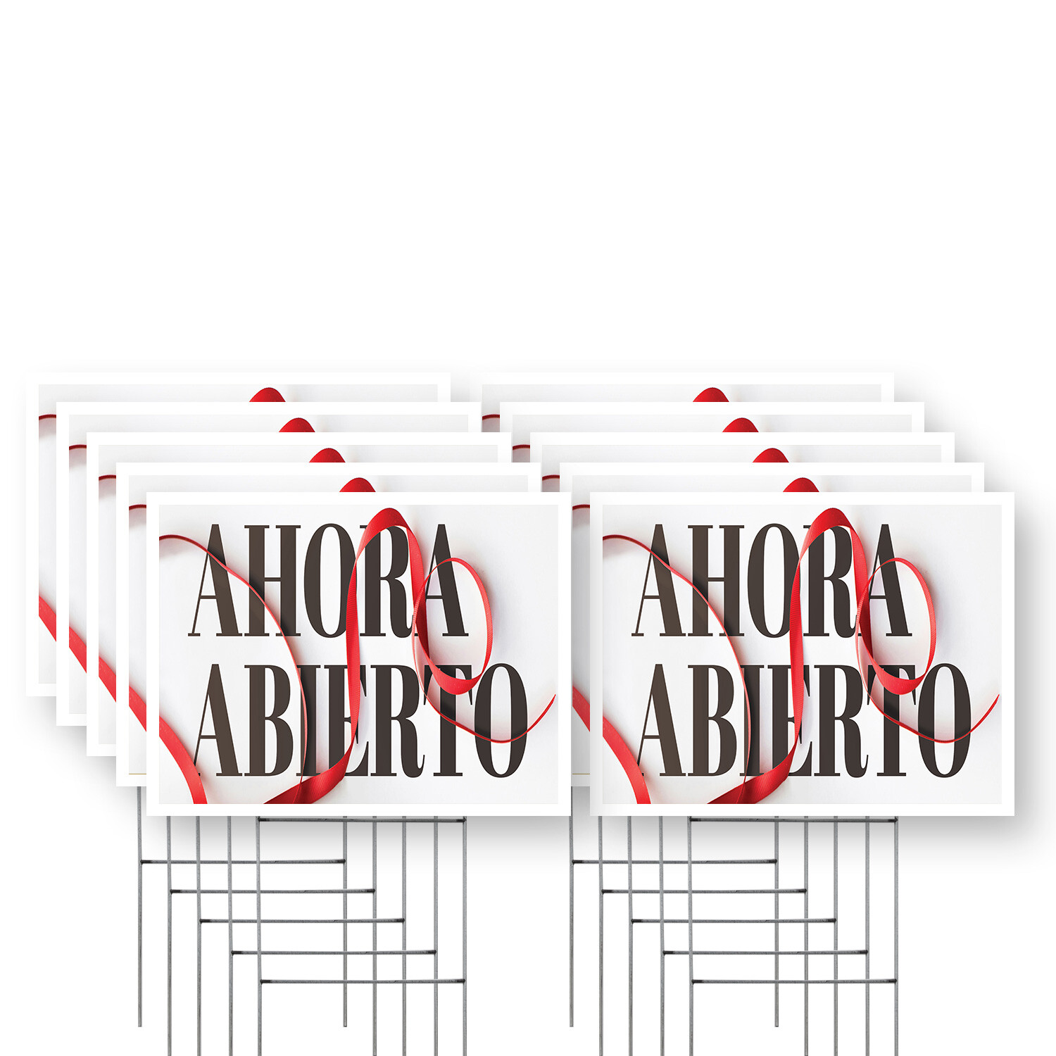 Ahora Abierto Yard Sign Spanish Open Sign, Business Ready, Maximum Visibility