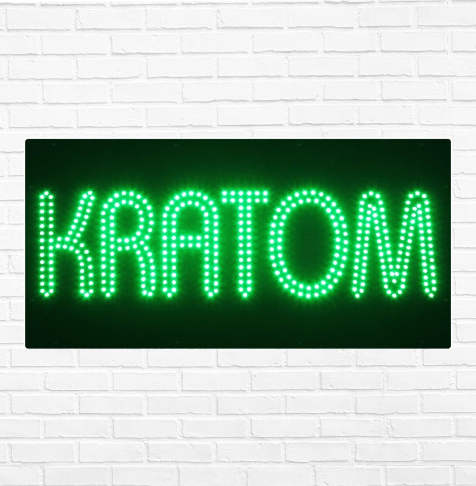 LED Kratm Sign for Retail Business Displays | Light Up Sign | 12″H x 24″W x 2″D