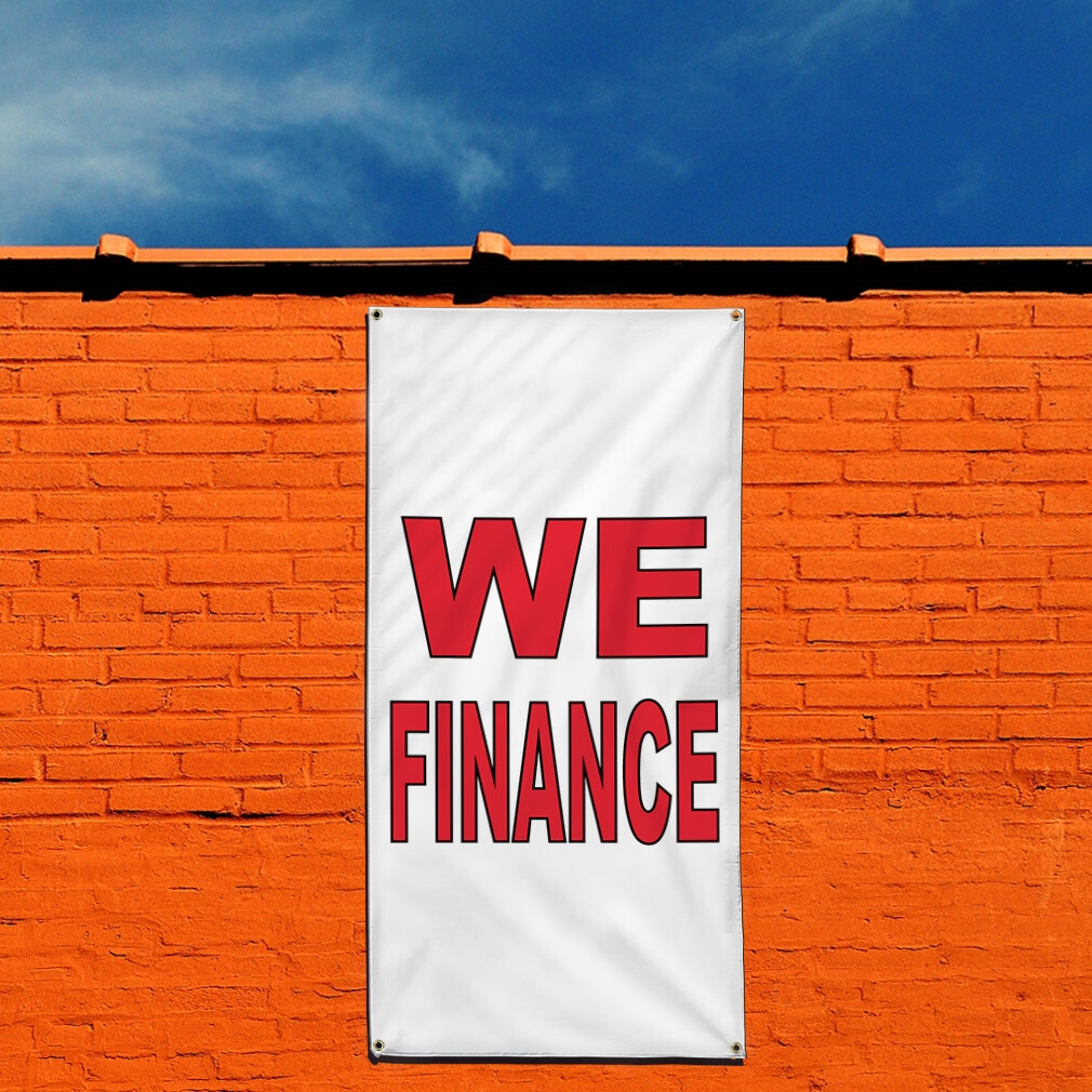 Vertical Vinyl Banner Multiple Sizes We Finance Auto Body Shop Car Repair R