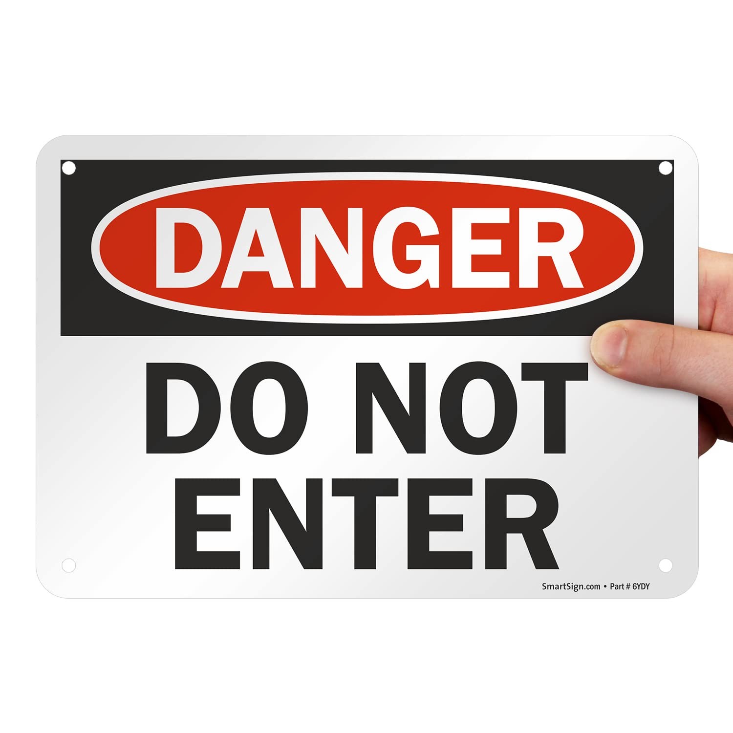 7×10 Inch Aluminum Danger Do Not Enter Warning Sign For Home Work Easy Install