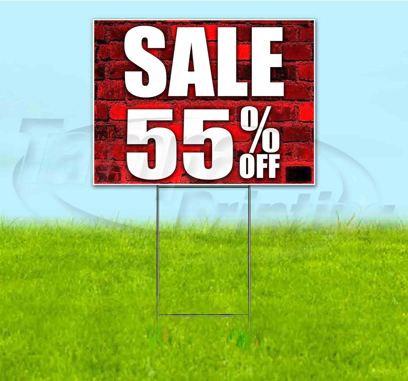 SALE 55% OFF 18×24 Yard Sign WITH STAKE Corrugated Bandit USA BUSINESS DEALS