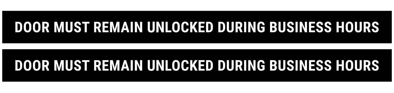 This Door To Remain Unlocked During Business Hours Sign Adhesive Decal Sticke…