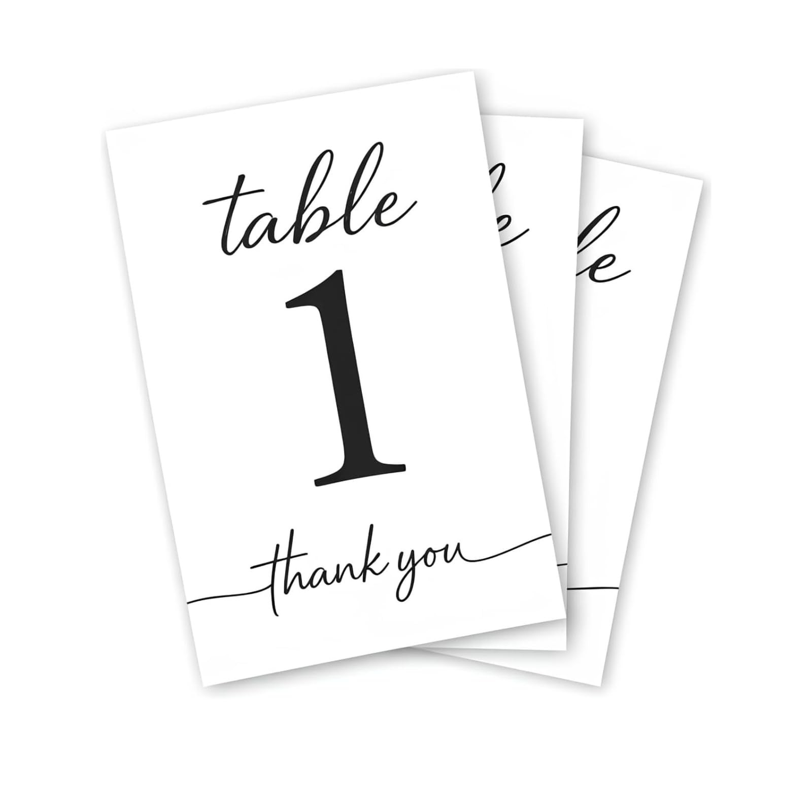 Wedding Table Numbers 110 DoubleSided Premium Cardstock Signs Receptions