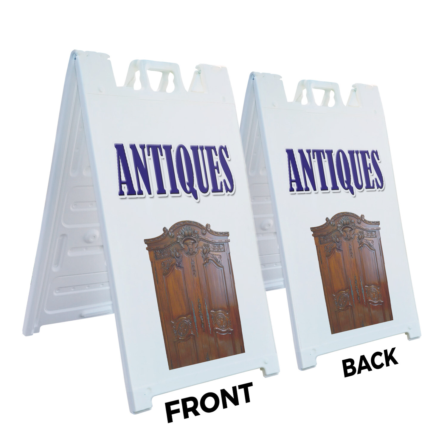 A-frame Sidewalk Antiques 24″ x 36″ Double Sided A-Frame Sidewalk Sign