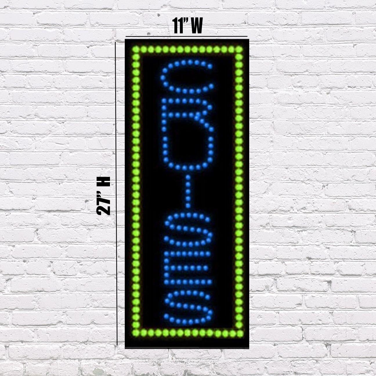 LED Cruises | Light-up Sign | 11″W x 27″H x 1″D