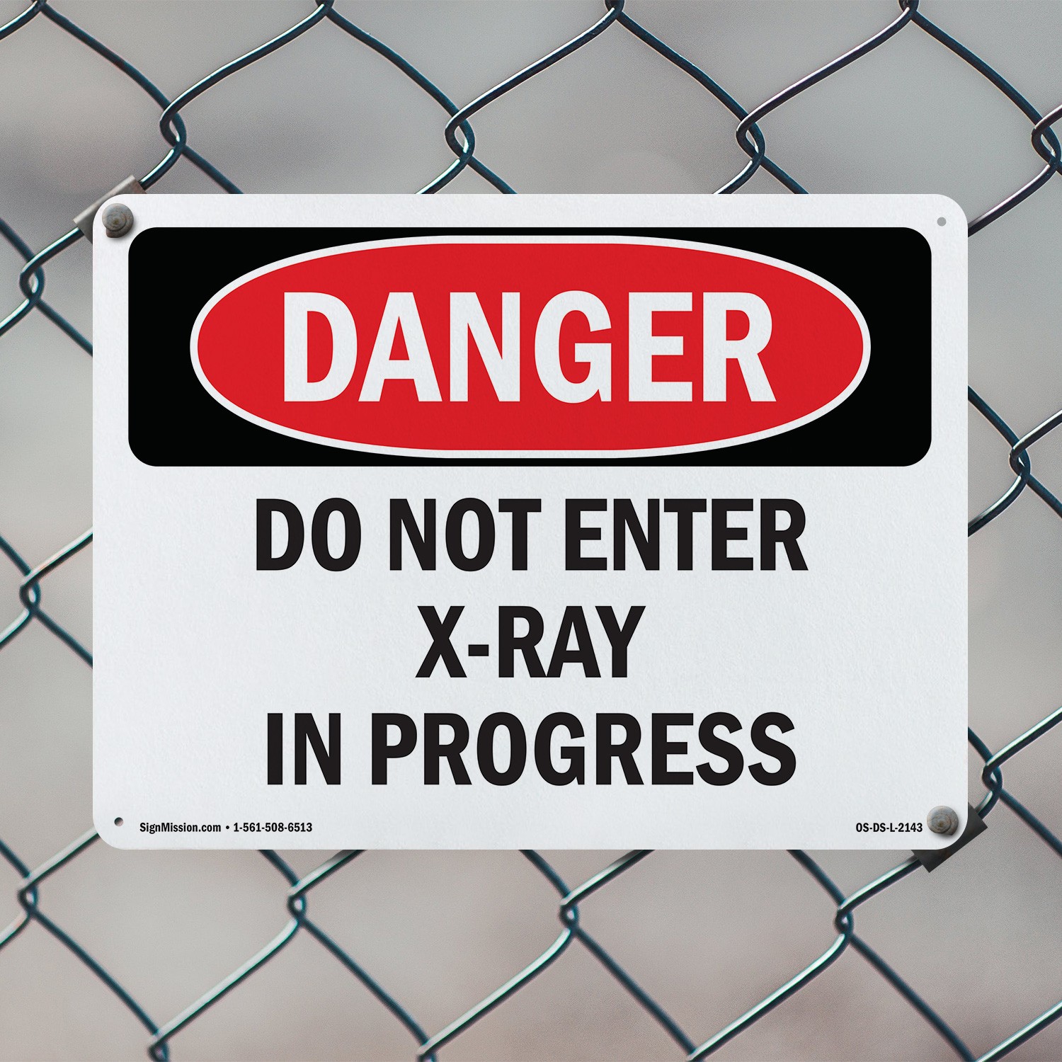 Do Not Enter X OSHA Danger Sign Metal, Plastic, Or Decal – 5 or 10 Pack