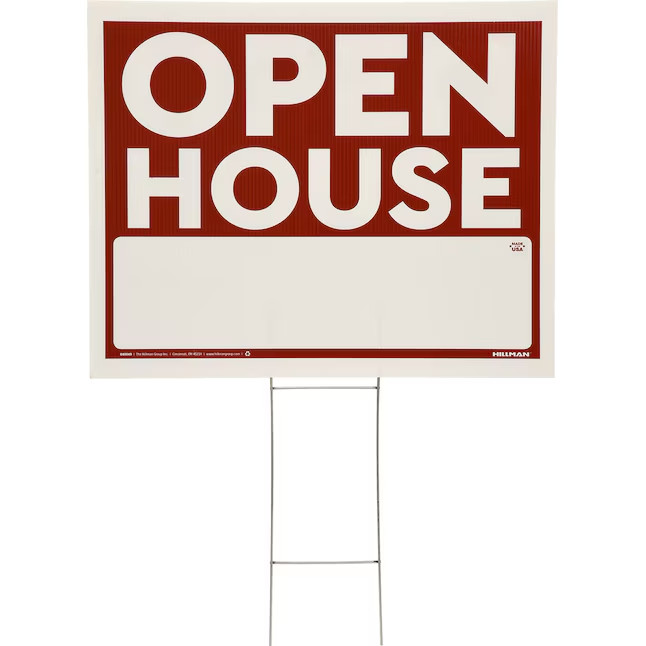 Hillman Open House – with Holder 20-in x 24-in Corrugated plastic Sale/For sale