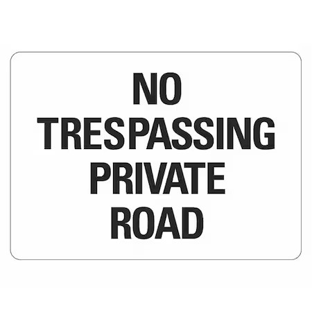 Lyle Lcu1-2009-Ra_14X10 No Trespassing Sign, 14″ W, 10″ H, Lcu1-2009-Ra_14X10