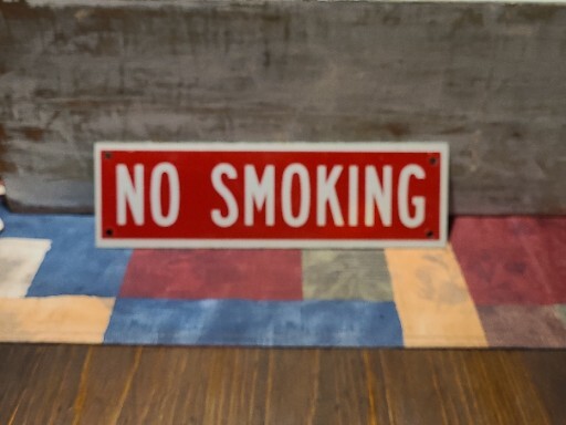 No Smoking Sign Heavy Gauge Aluminum. **Refund On Any Shipping Overages**