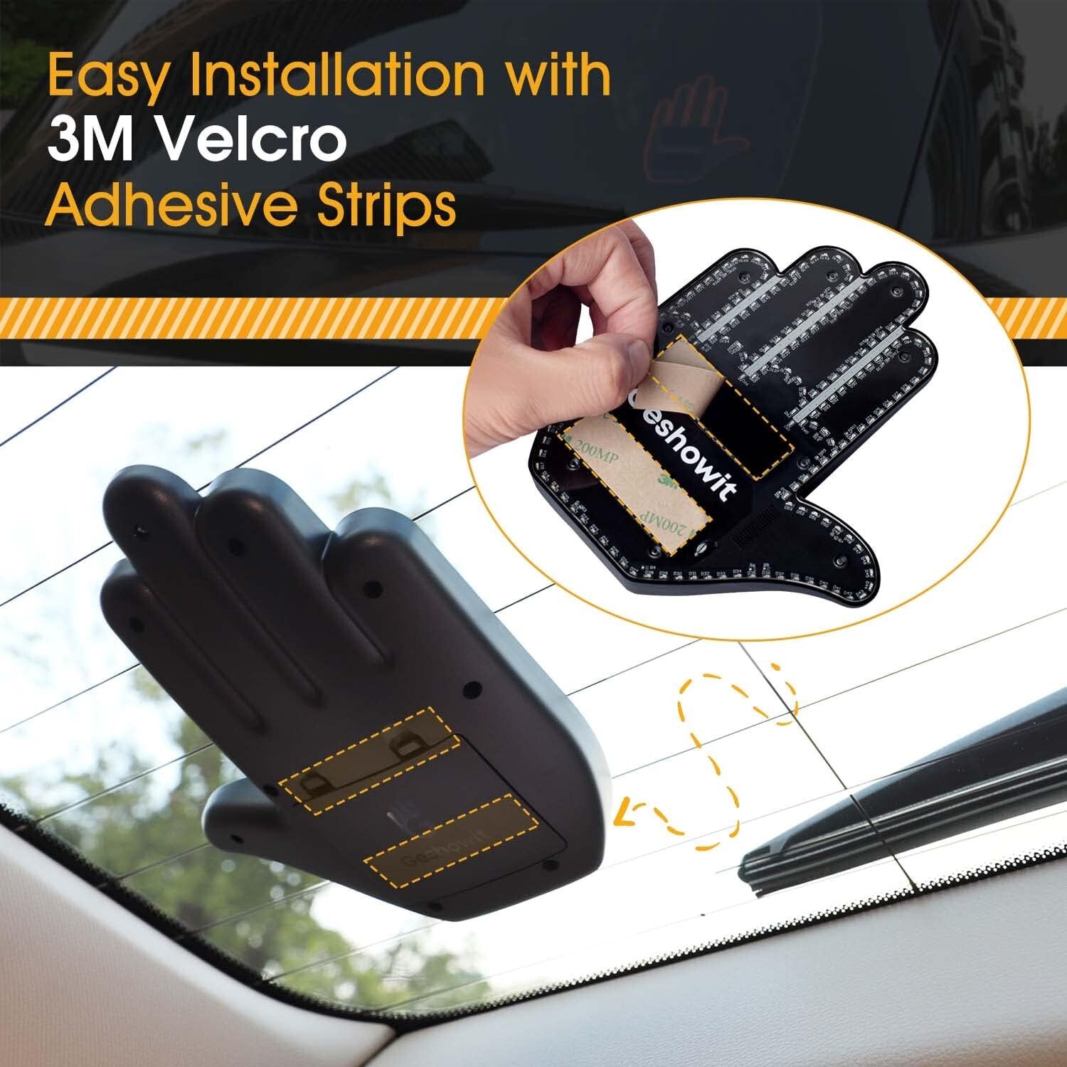 Bright LED Finger Light with Remote – Perfect Car Accessory for Men & Women