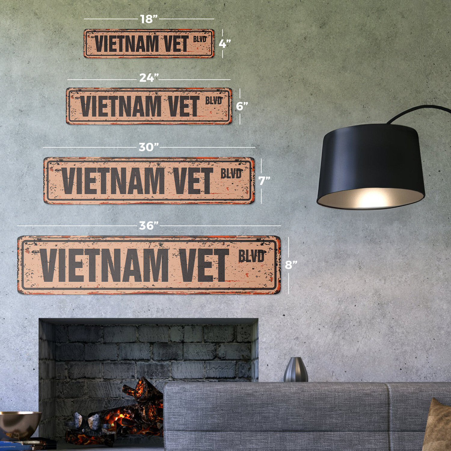 VIETNAM VET Vintage Street Sign Metal Plastic veteran nam war pow 1960’s